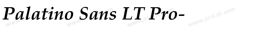 Palatino Sans LT Pro字体转换